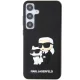 Karl Lagerfeld Samsung Galaxy S24 Plus vāciņš 3D Rubber Ikonik, melns