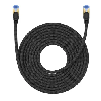 Baseus быстрый интернет-кабель RJ45 cat.7 10Gbps 10м плетеный черный