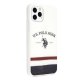 Apple iPhone 11 Pro Max 6.5\'\' US Polo Tricolor Pattern Collection Case Cover (USHCN65PCSTRB), White | Чехол...