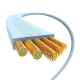 USB-C uz Lightning kabelis Baseus Free2Pull 20W 1m Zils