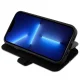 Apple iPhone 14 Pro Max 6.7\'\' BMW Leather Stamp Blue Lines Book Case Cover (BMBKP14X22RVSK), Black | Чехол...