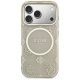 Чехол Guess IML Peony Dot MagSafe для iPhone 17 Pro – бежевый
