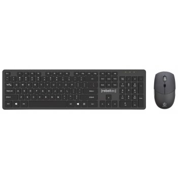 Rebeltec Combo Maxim bezvadu tastatūras un peles komplekts, melns