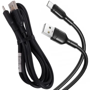 Прочный кабель USB-A на USB-C, 1.4м, 2.1A