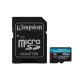 Kingston Canvas Go Plus 256GB MicroSDXC Card 200MBps A2 U3 V30 Adapter
