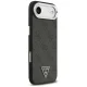 Guess iPhone 17 Air vāciņš 4G PU Leather Case with Triangle Logo, melns