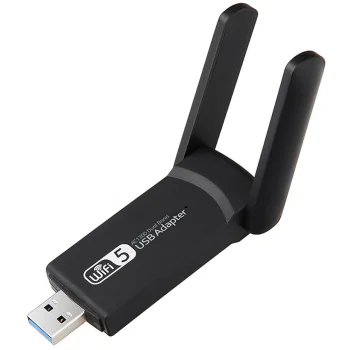 USB Wi-Fi адаптер 1300 Мбит/с, двухдиапазонная сетевая карта 2.4 ГГц и 5...