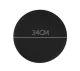 Piepūšams Masāžas Līdzsvara Balansa Jogas Spilvens Stabilitātes Disks Paliktnis - Melns, 34cm | Balance Disc...