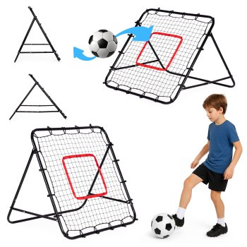 Futbola treniņu rebounder siets 100x100 cm MultiGarden, melns
