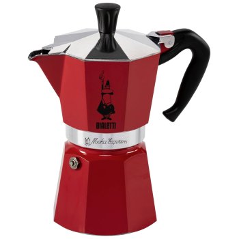 Bialetti Moka Express 6TZ Moka Pot, Red