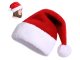 Fluffy Plush Santa Hat with Pom Pom, Red