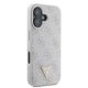Guess Leather 4G Triangle Strass MagSafe case for iPhone 16 - pink