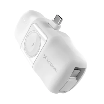 Мини внешний аккумулятор Wozinsky WF16-YCS 5000mAh с зарядкой для Apple Watch,...