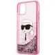Чехол Karl Lagerfeld Glitter Karl Head для iPhone 11 / XR, розовый