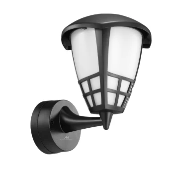 Maclean MCE519 B āra sienas lampa 1xE27 IP65, melna