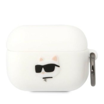 Karl Lagerfeld чехол для AirPods Pro Silicone Choupette Head 3D Белый