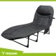 Trizand Folding Camping Bed with Mattress, Grey