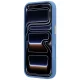 Guess 4G Stripe Round and Classic Logos MagSafe vāciņš iPhone 17 Pro / 18 Pro, zils