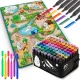 Коврик для рисования Ricokids 90x120 см + 80 спиртовых маркеров