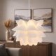 DIY Flower Ceiling Lamp Pendant Light E27, white