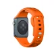3mk Apple Watch 42 / 44 / 45 / 49 mm silikona siksniņa, oranža