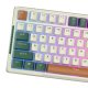 Wireless Mechanical Gaming Keyboard Royal Kludge RKH81 LED RGB, Sky Cyan switch, green