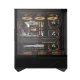 Darkflash DY460 datora korpuss ar 4 ARGB ventilatoriem, melns
