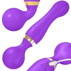 Electric Handheld Body Massager for Deep Muscle Relaxation, 20 Modes, Purple