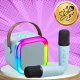 Портативная Bluetooth караоке-колонка Bakalu KZ1236 с 2 микрофонами, RGB