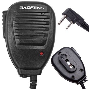 Baofeng PTT Speaker Microphone for BF-888 Walkie Talkies, Black