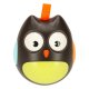 Bērnu Attīstošā Neapgāžamā Taktīlā Maņu Rotaļlieta Grabulis \"Pūce\", Melns | Kid\'s Tumbler Toy Rattle...