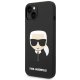 Karl Lagerfeld Silicone Karl\'s Head vāciņš iPhone 14 Plus, melns