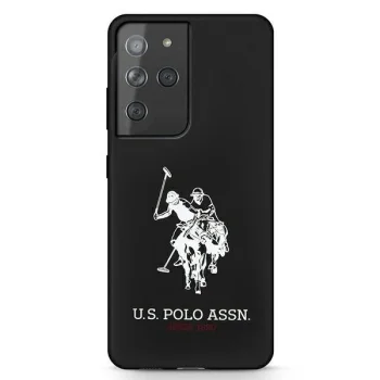 Samsung Galaxy S21 Ultra (SM-G998B) US Polo Silicone Logo Case Cover (USHCS21LSLHRBK), Black | Чехол Кейс...