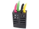 Wall-Mounted Knife Stand and Organizer, Black
