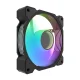 Darkflash DR08 3-in-1 120mm PWM A-RGB datora dzesēšanas ventilatori melni