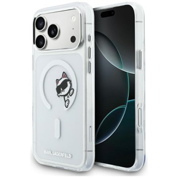 Karl Lagerfeld IML Peekaboo MagSafe vāciņš iPhone 17 Pro Max – caurspīdīgs | Phone Case Cover