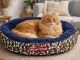 Soft Round Pet Bed for Small/Medium Dogs and Cats, 53cm, Camouflage