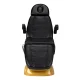 Elektriskais Kosmētiskais Krēsls Sillon Lux 273B 3 Motori Zelta Melns | Electric Cosmetic Chair Motors Gold Black