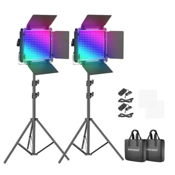 Студийный комплект Neewer 660 PRO RGB LED (2 лампы 50W, штативы)