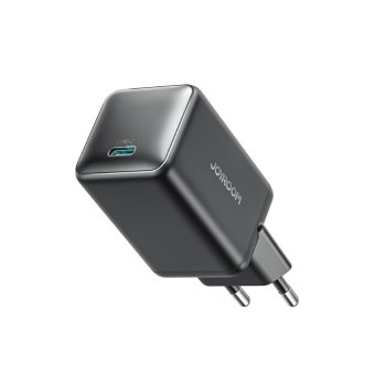 Joyroom JR-TCG18 GaN sienas lādētājs 65W USB-C ātrā uzlāde, melns