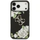 Guess Grained Roses & Big 4G Logo maciņš iPhone 17 Pro Max - melns | Phone Case Cover
