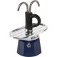 Bialetti MINI Express Joyful Memories Espresso Maker Set, Blue/Silver
