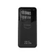 Wozinsky WFC-15B 20000mAh 22.5W PD 20W Power Bank with Built-in Lightning & USB-C Cables - Black