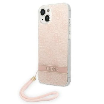 Guess 4G Print Strap vāciņš iPhone 14 Plus, rozā