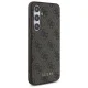 Чехол Guess для Samsung Galaxy S24 FE 4G Metal Gold Logo, коричневый