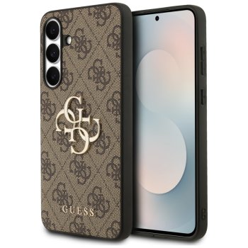Чехол Guess для Samsung Galaxy S25 FE Big 4G Classic Logo, коричневый