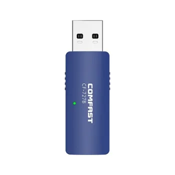 Wi-Fi un Bluetooth 4.2 USB adapteris, 1300 Mbps, 2.4 / 5 GHz, zils