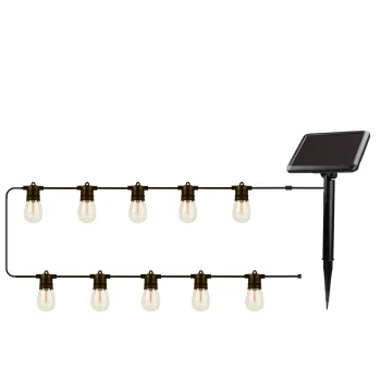 Солнечная светодиодная гирлянда Forever Light SUNARI FLS-60 7.5м 10 ламп IP44