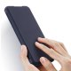 Samsung Galaxy A72 (SM-A725F/DS) DUX DUCIS Skin X Auto-absorbed Leather Cell Phone Case Cover, Blue