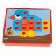 Educational Button Mosaic Puzzle, 57 Pieces